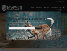 Tablet Screenshot of mvpk9supplements.com